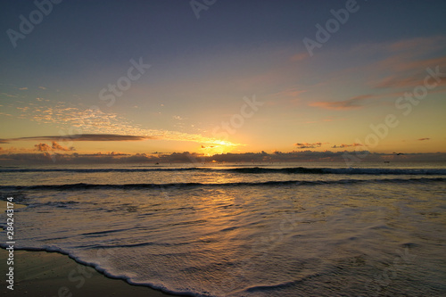 sunset on beach  australia 