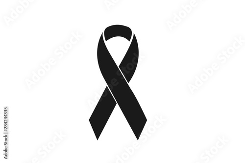breast cancer awareness ribbon flat icon photo