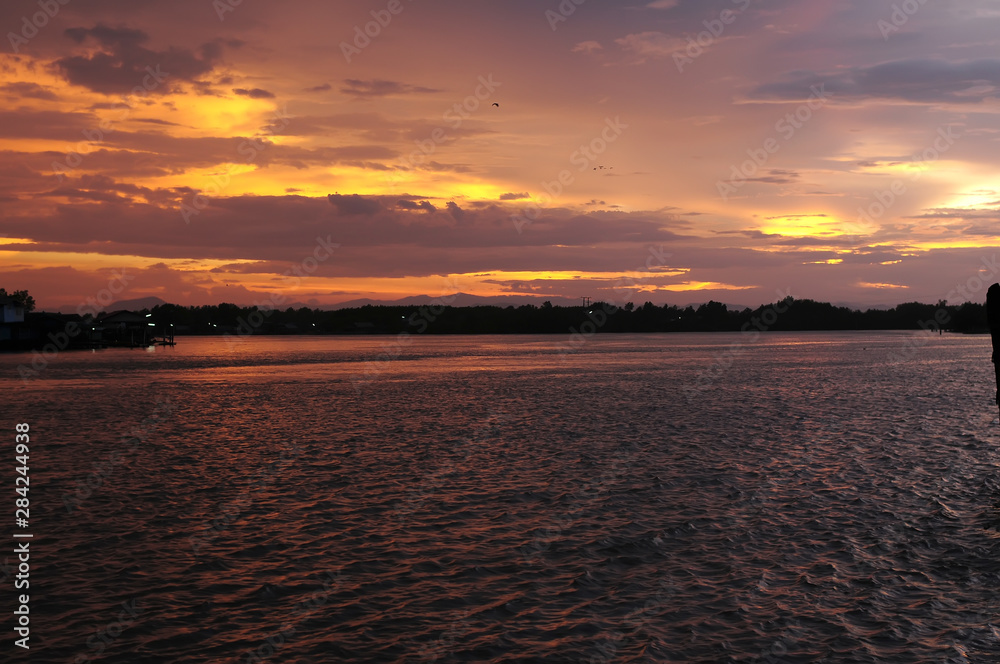 Sunset in thailand