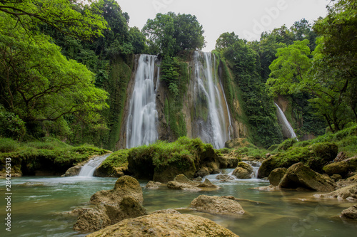 waterfall in deep forest