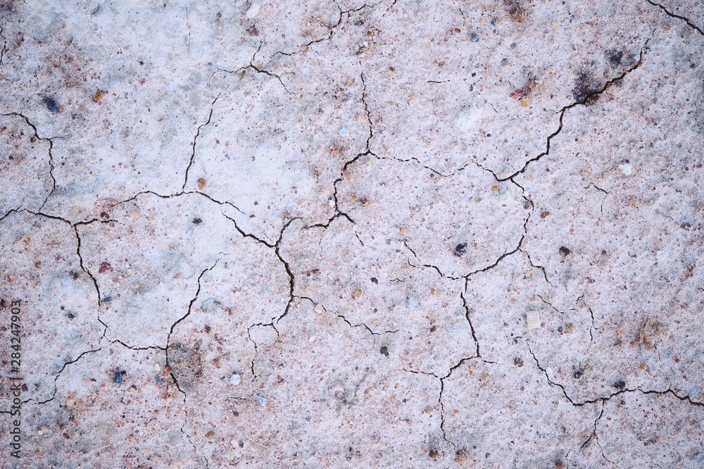 Obraz premium Background images of dry, cracked ground Due to lack of water.