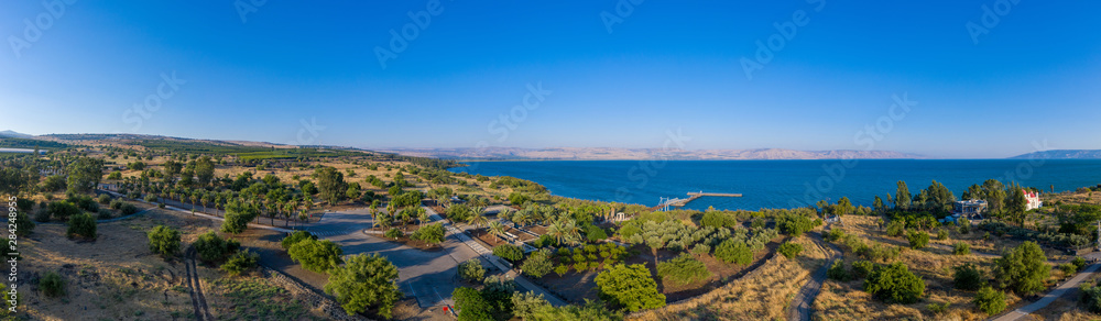Capernaum along the edge of the Sea of Galilee cursed by Jesus for its lack of faith