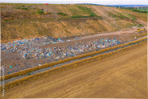 Garbage Mountain. Municipal landfill for household waste.