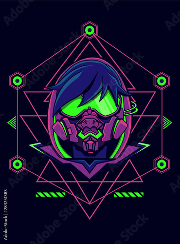 Maskman Esport Team Gaming Logo Vector Design