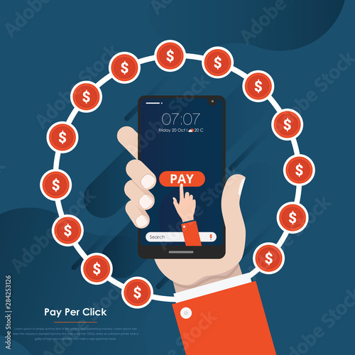 Pay per click concept for your design