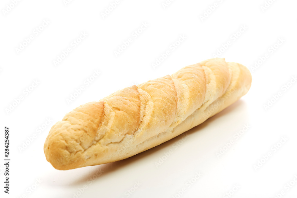 bread on a white background