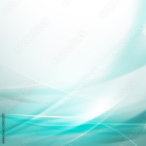 Abstract smooth bright flow background for tech or science concept presentation, Vector illustration