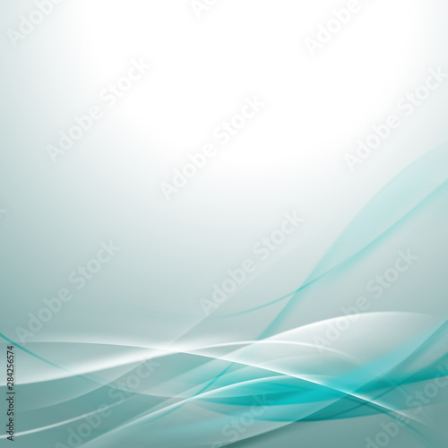 Abstract smooth bright flow background for nature tech or science concept presentation, Vector illustration