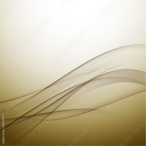 abstract elegant gold wave background, vector illustration