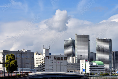 横浜中央市場方面の景色