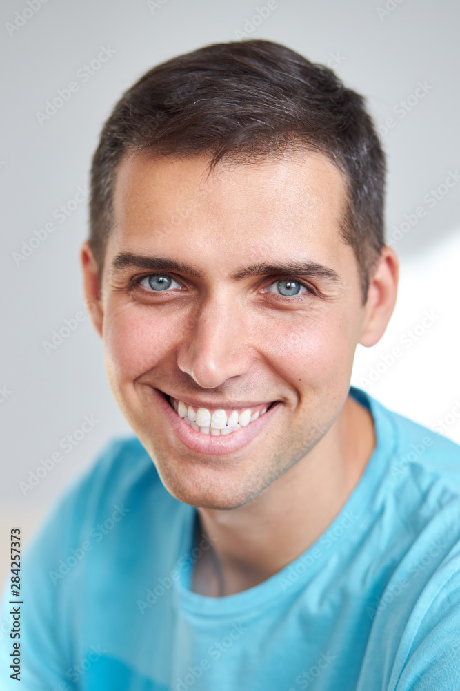 portrait of young man isolated on white background portrait of young man isolated on white background