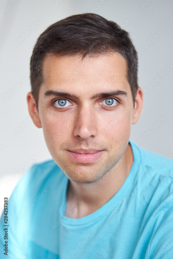 portrait of young man isolated on white background portrait of young man isolated on white background