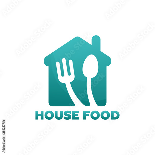 House Food Logo Template Design Vector, Emblem, Design Concept, Creative Symbol, Icon