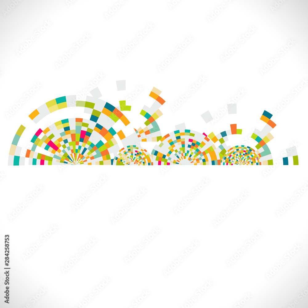 futuristic colorful circle and space with creative geometric pattern, vector illustration futuristic colorful circle and space with creative geometric pattern, vector illustration
