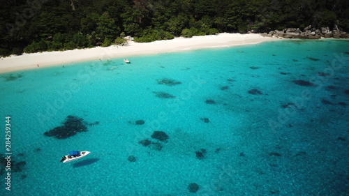 Aerial view of Similan island in Thailand