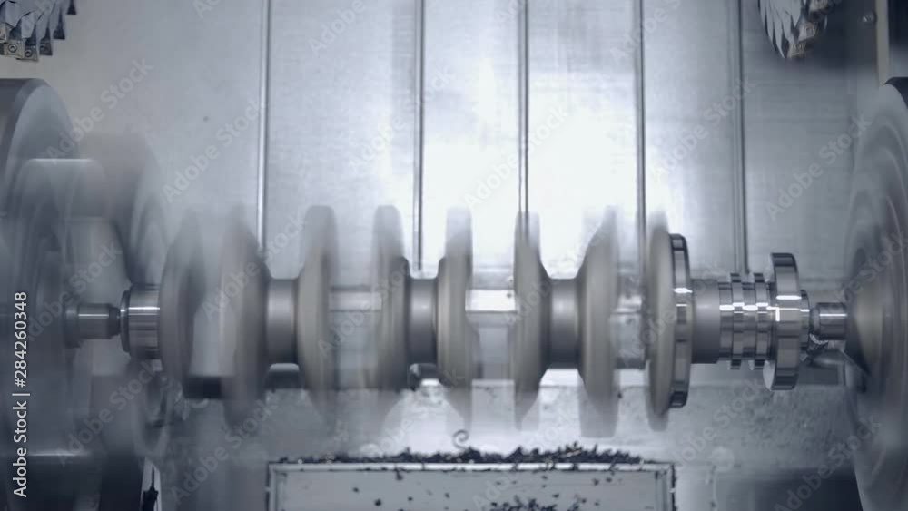 Production crankshaft last stage (grinding)