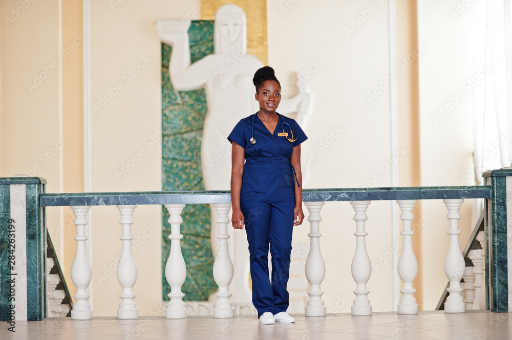 Professional african female doctor at the hospital. Medical healthcare business and doctor service of Africa. Professional african female doctor at the hospital. Medical healthcare business and doctor service of Africa.