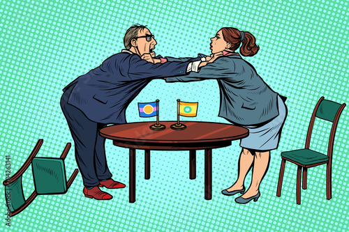 man against woman. gender confrontation and enmity