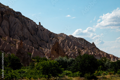 Rock formations in Zelve Valley, Cappadocia, Turkey