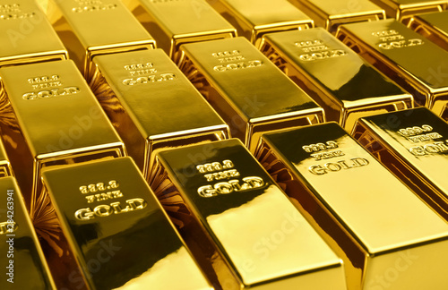 Gold bars. financial concept.