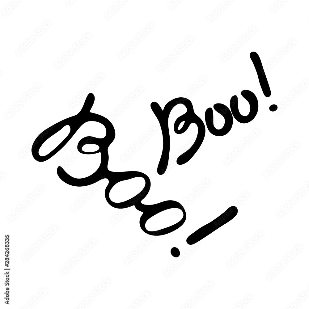 Boo lettering design template, brush grunge, Halloween caligraphic word, vector illustration. Handwritten modern calligraphy, painted with letters. Inspirational text, vector Boo lettering design template, brush grunge, Halloween caligraphic word, vector illustration. Handwritten modern calligraphy, painted with letters. Inspirational text, vector