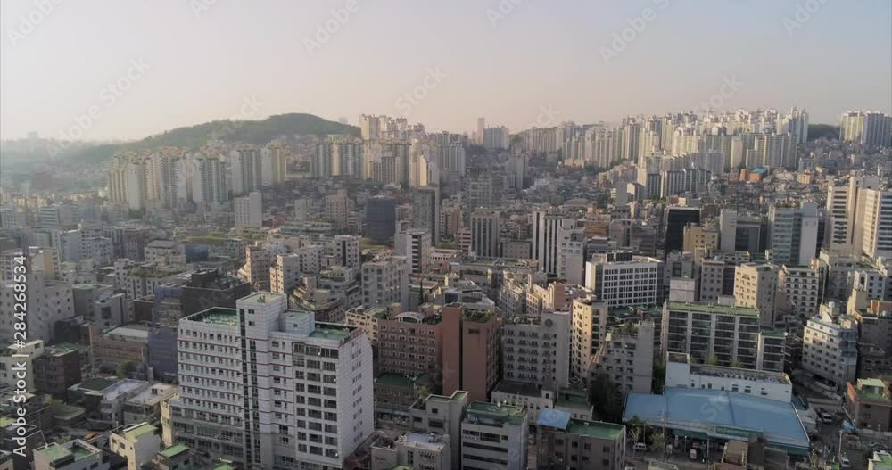 Impressive Drone Shot of City Life in Asia, South Korea Seoul Impressive Drone Shot of City Life in Asia, South Korea Seoul