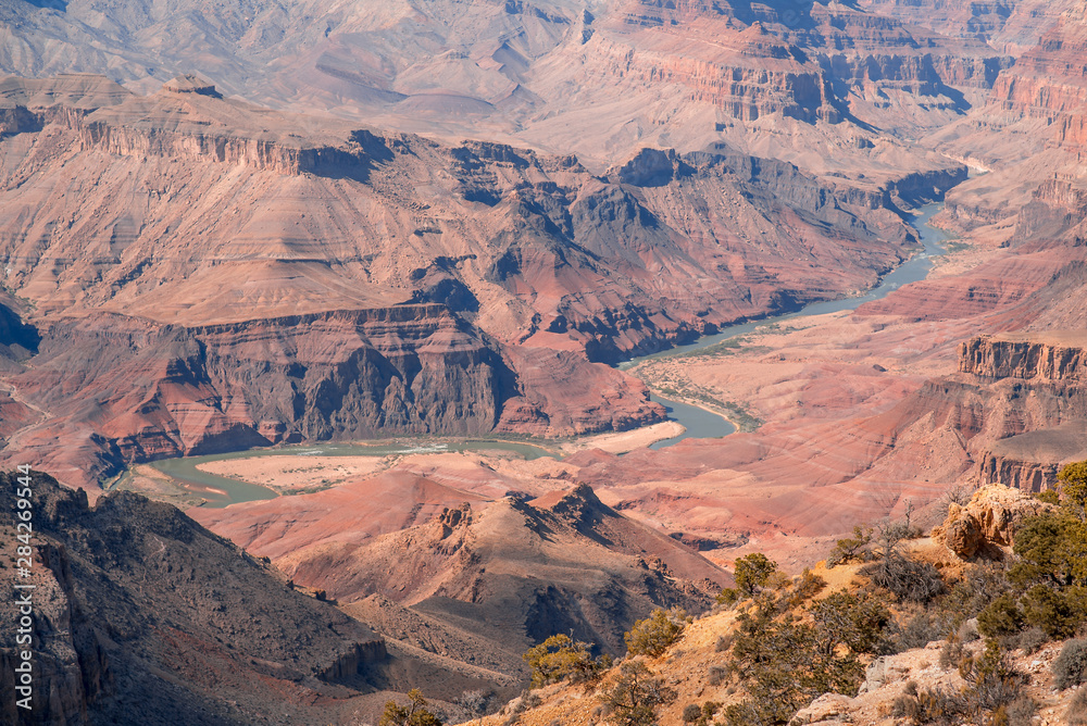 View on Colorado River in Grand Canyon View on Colorado River in Grand Canyon