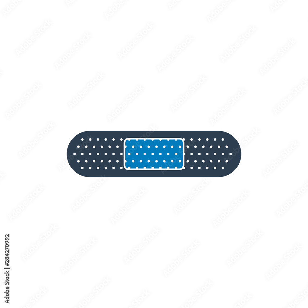 Adhesive plaster icon. Flat style vector EPS.