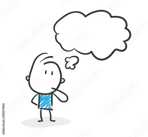 Stickman Blue: Think, Thoughts. (Nr. 55)