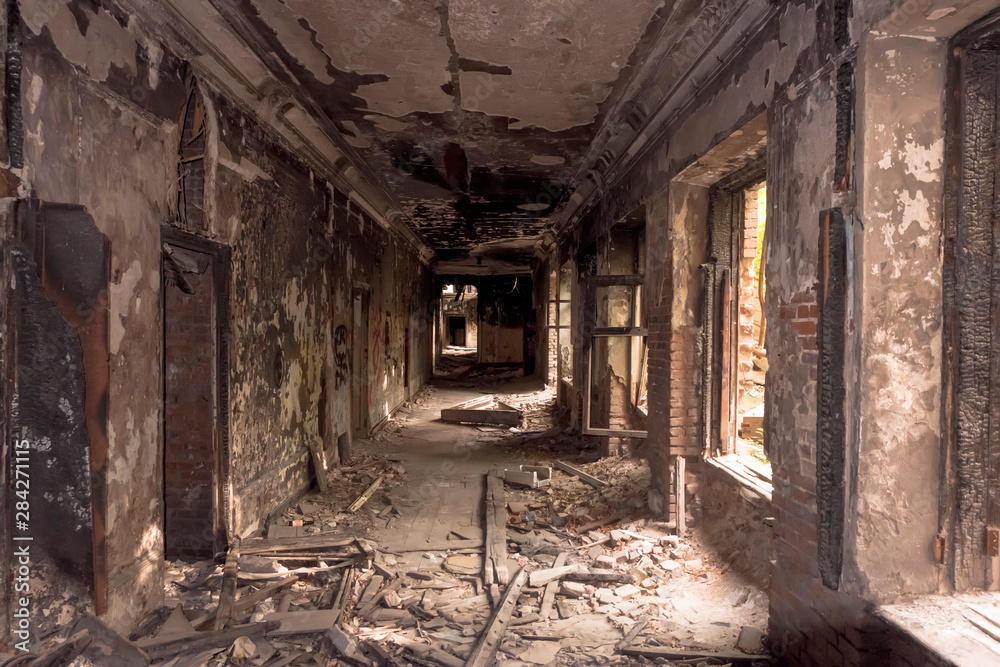 abandoned house interior