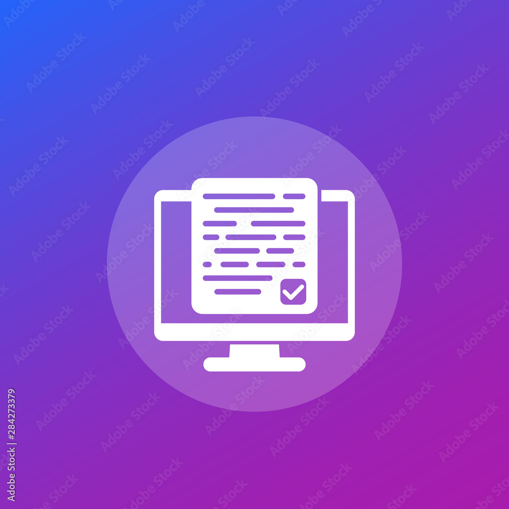 accepting new terms or conditions vector icon accepting new terms or conditions vector icon