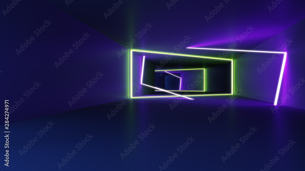 neon lights tunnel background neon lights tunnel background