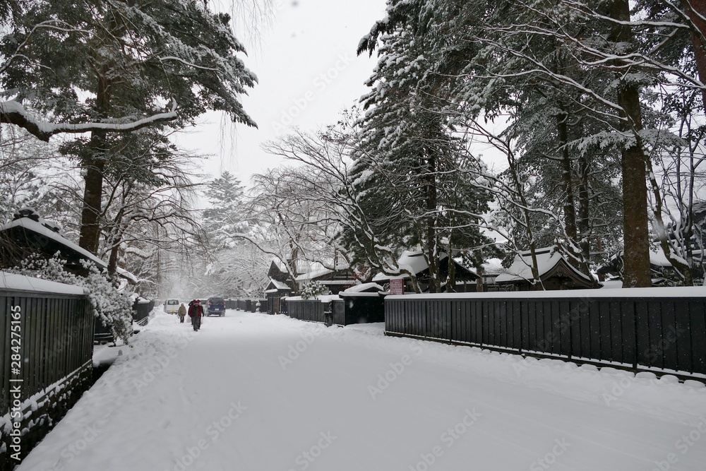 Naklejka premium 《角館の冬》秋田県仙北市