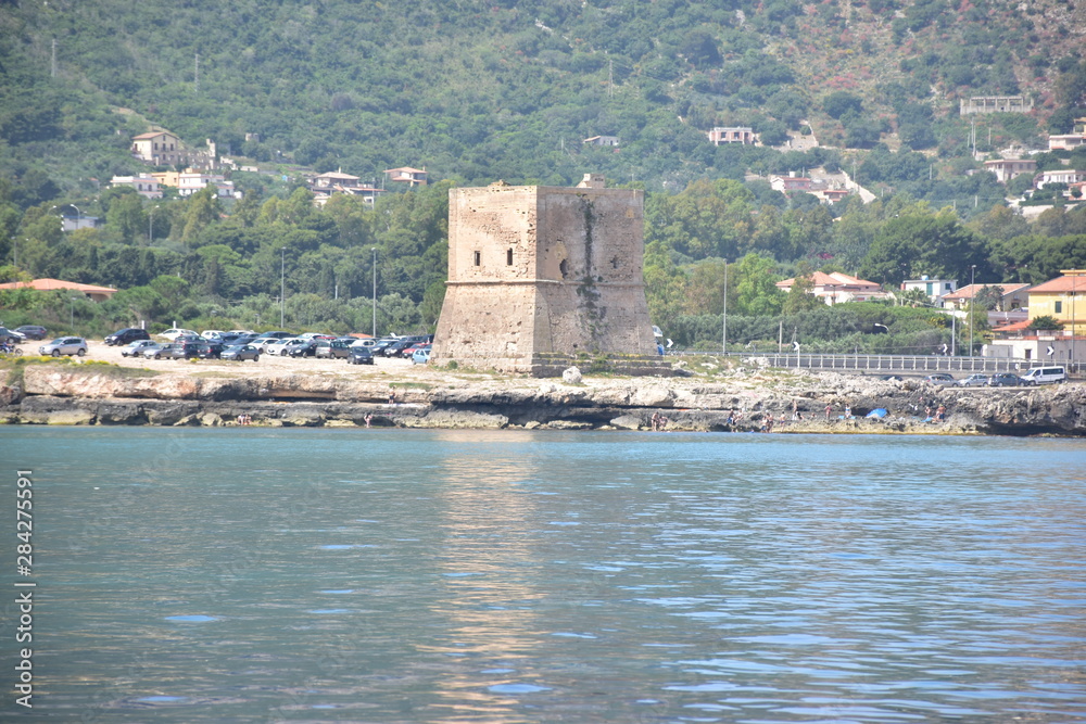 Torre Pozzillo Antica Torre Di Difesa Costiera Cinisi Palermo Stock Photo Adobe Stock