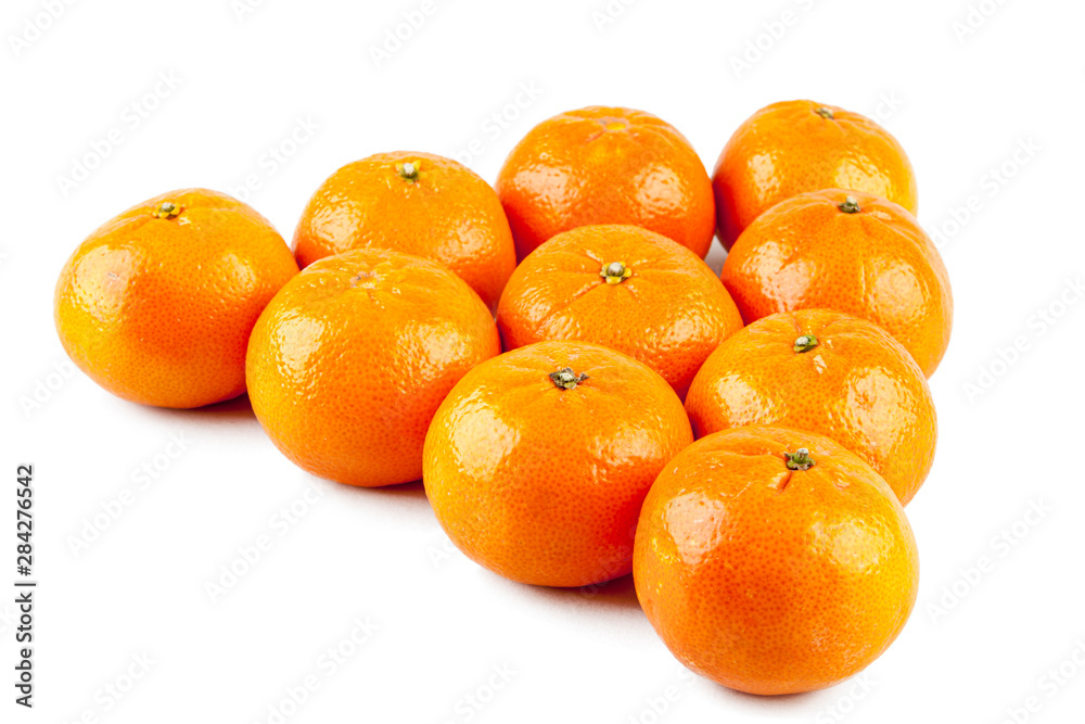 Fresh and ripe mandarin orange on white background (photos from a different angle in the portfolio) Fresh and ripe mandarin orange on white background (photos from a different angle in the portfolio)