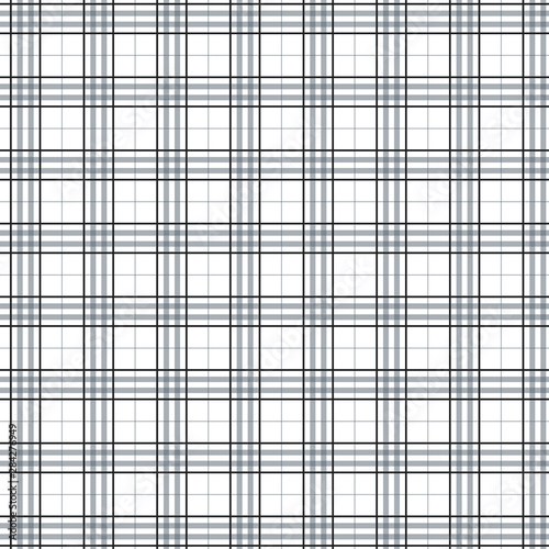 Tartan seamless black and white pattern.Texture for plaid  tablecloths  clothes  shirts  dresses  paper  bedding  blankets  quilts and other textile products. Vector illustration EPS 10
