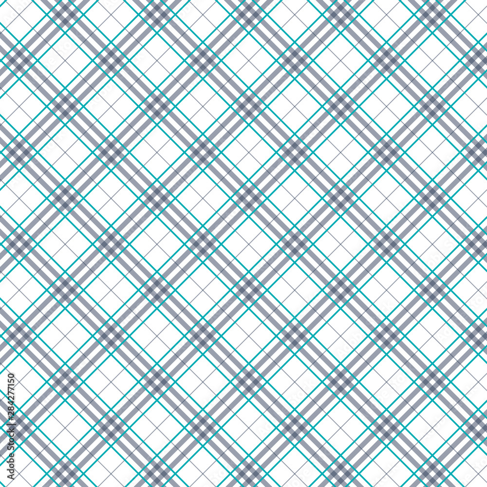 Fototapeta premium Tartan seamless grey and white pattern.Texture for plaid, tablecloths, clothes, shirts, dresses, paper, bedding, blankets, quilts and other textile products. Vector illustration EPS 10