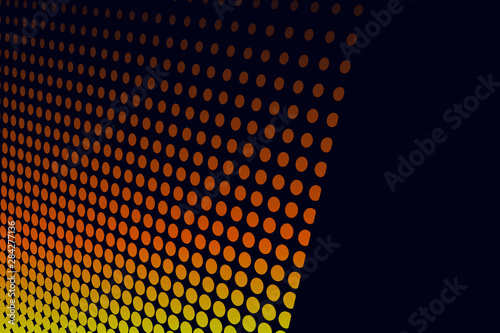 Punktraster Verlauf gelb orange