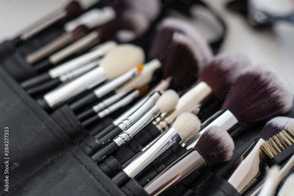 Professional makeup brushes and tools, make-up products set Professional makeup brushes and tools, make-up products set