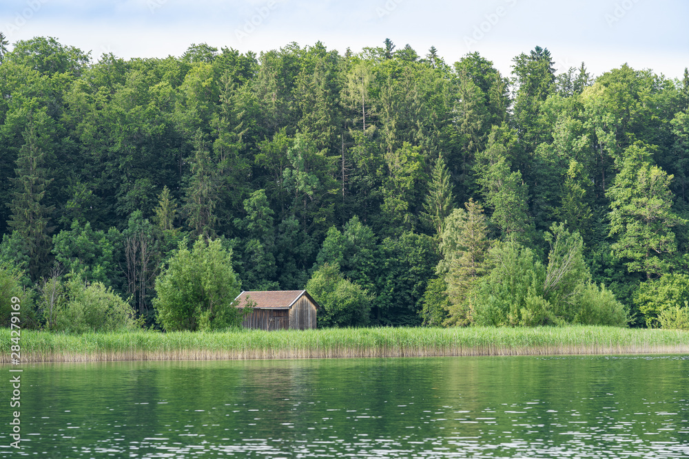 Fototapeta premium Hütte am See