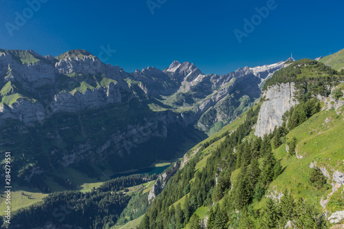 Schöne Erkundungstour durch die Appenzeller Berge in der Schweiz. - Appenzell/Alpstein/Schweiz photo