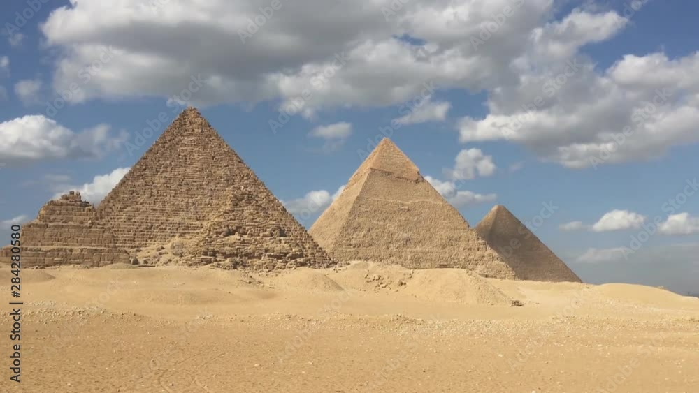 views of the Pyramids of Giza (Egypt) views of the Pyramids of Giza (Egypt)