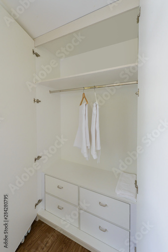 white wardrobe closet © sirastock