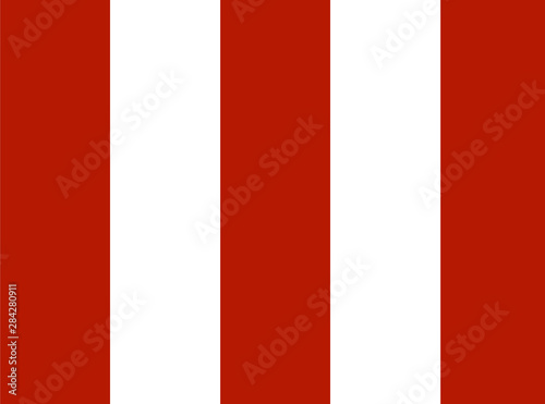 Seamless pattern of repetitive strips of red and white color. Graphics design with vertical block lines background. Template for wallpaper, wrapping, textile, fabric.