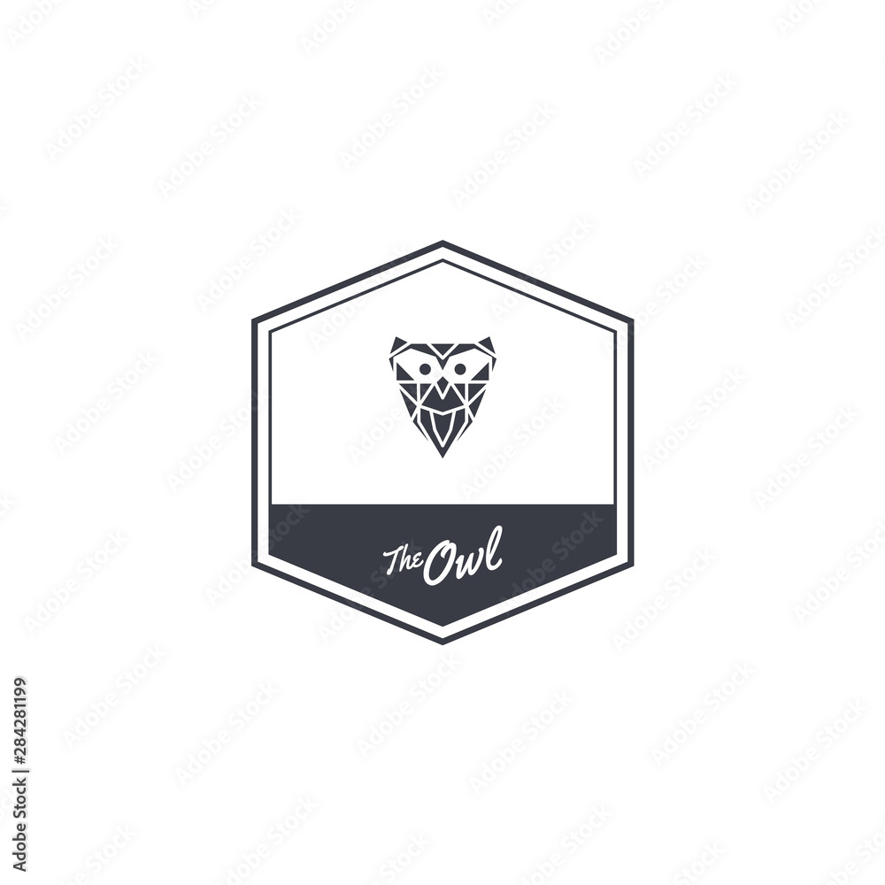 owl logo sign icon symbol bird vector art