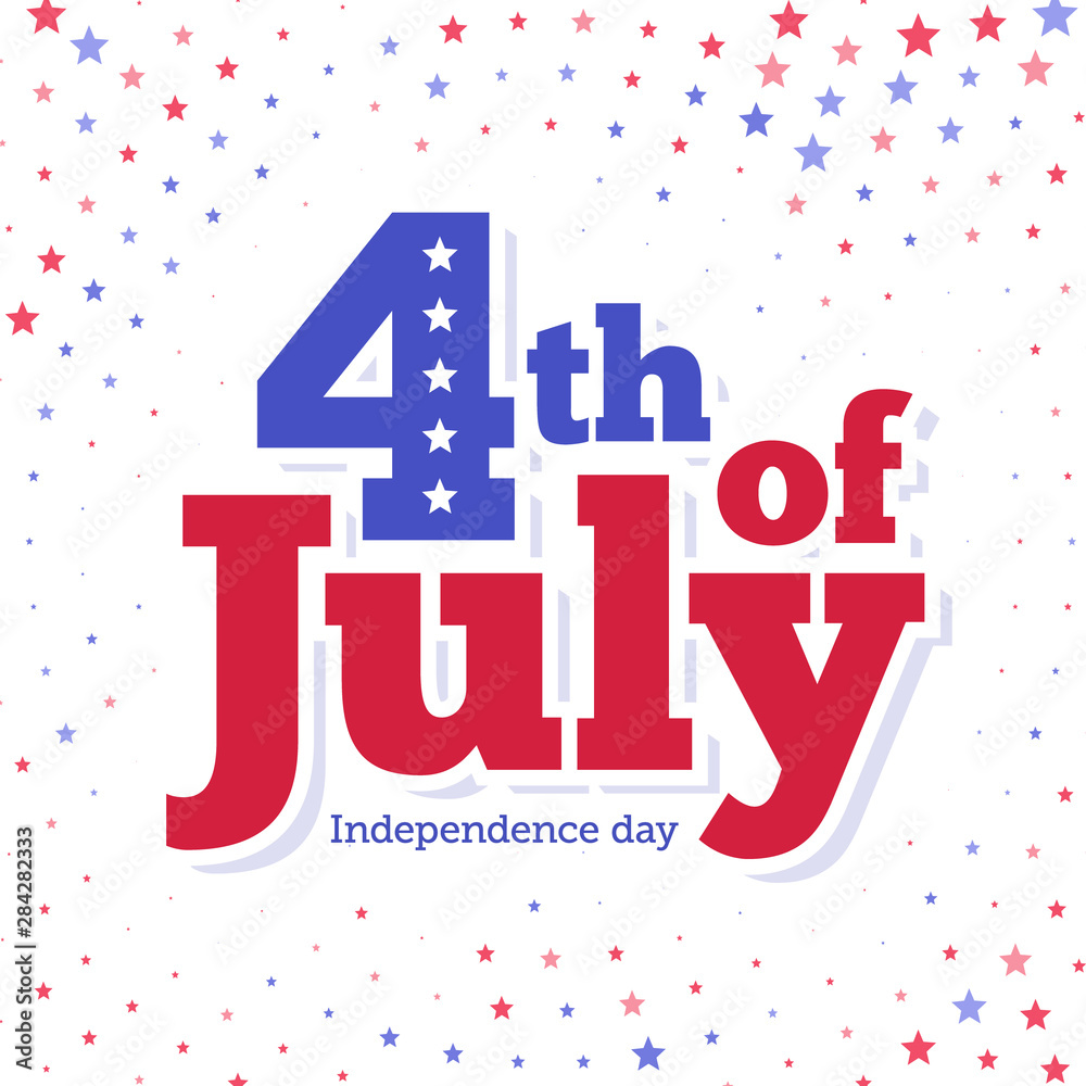 4th of July. Independence Day in the United States of America.