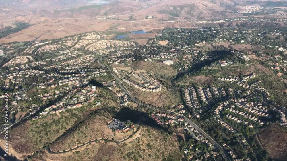 Aerial view of the Santa Ana Mountains in Southern California . Aerial view of the Santa Ana Mountains in Southern California .