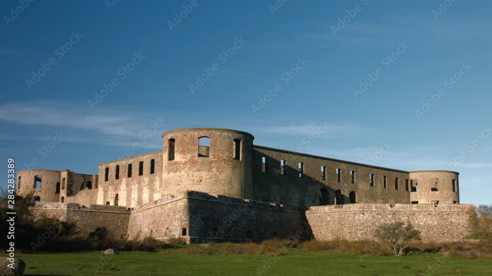 Borgholm Castle in the evening. Borgholm Castle in the evening.