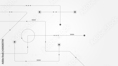 Abstract geometric connect lines and dots.Simple technology graphic background.Illustration Vector design Network and Connection concept.