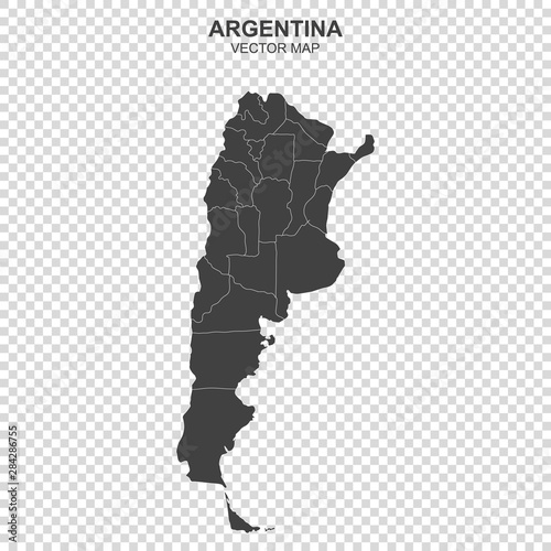 map of argentina on transparent background